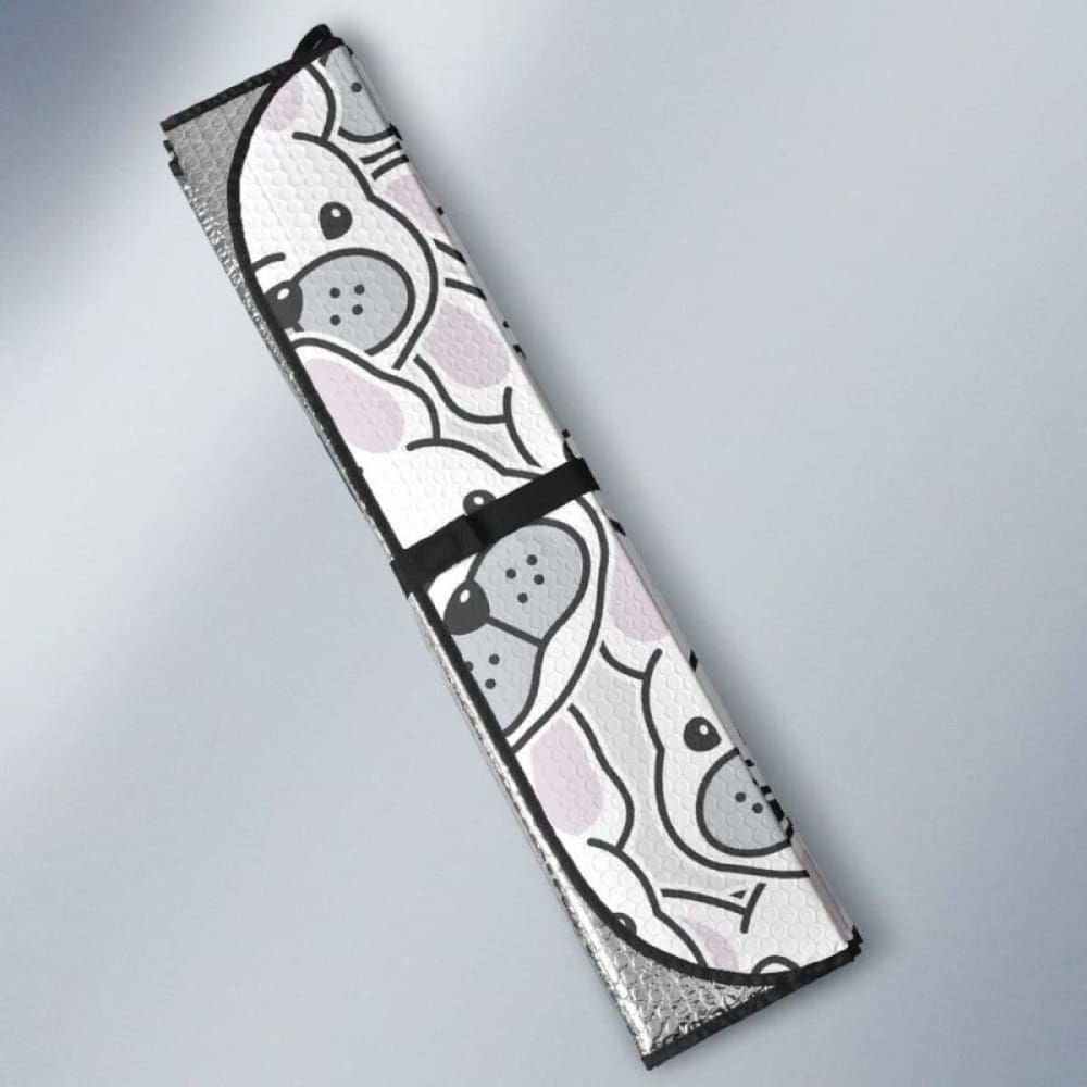 Cute French Bulldog Head Pattern Car Auto Sun Shades 172609 - YourCarButBetter