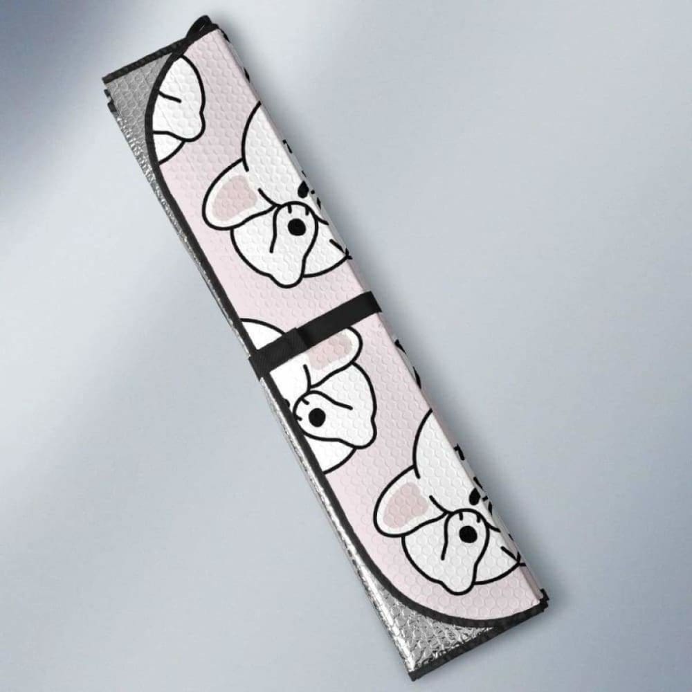 Cute French Bulldog Pattern Car Auto Sun Shades 172609 - YourCarButBetter