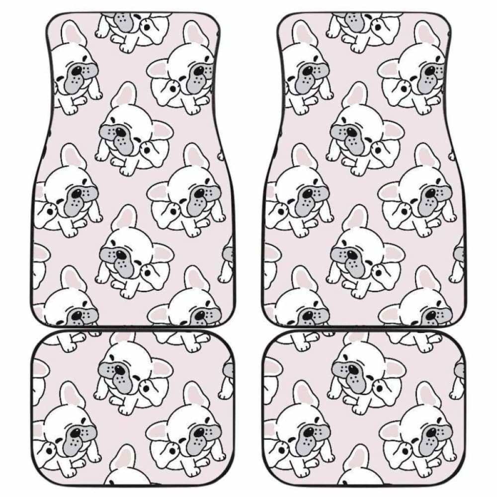 Cute French Bulldog Pattern Front And Back Car Mats 203410