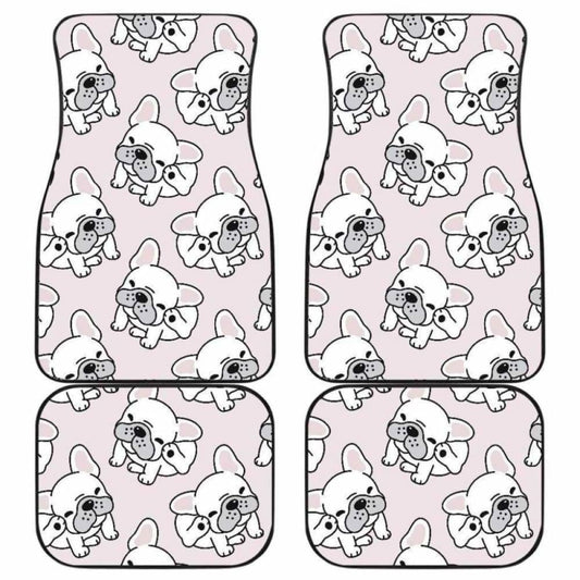 Cute French Bulldog Pattern Front And Back Car Mats 203410