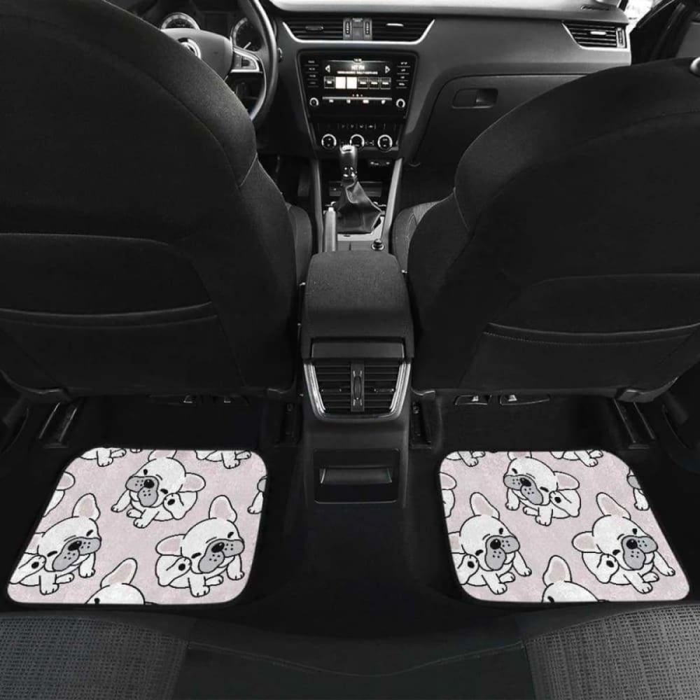 Cute French Bulldog Pattern Front And Back Car Mats 203410