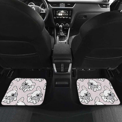 Cute French Bulldog Pattern Front And Back Car Mats 203410