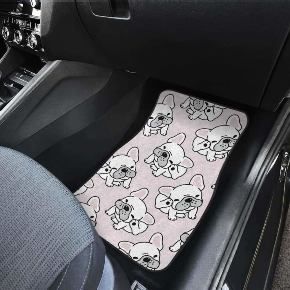 Cute French Bulldog Pattern Front And Back Car Mats 203410