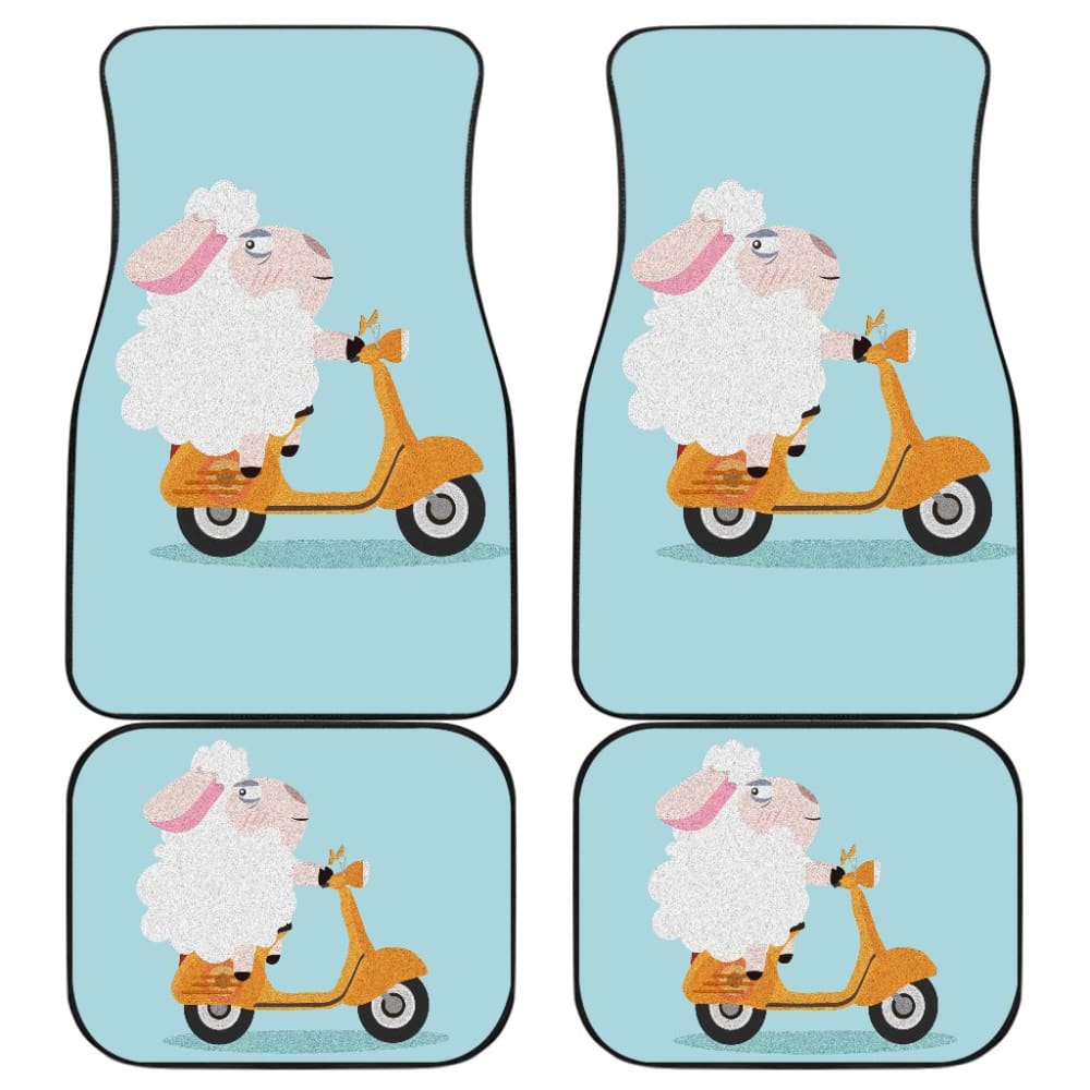 Cute Funny Sheep for Sheep Lover Gift Car Floor Mats 211606 - YourCarButBetter