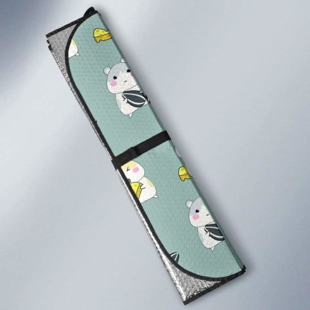 Cute Hamster Cheese Pattern Car Auto Sun Shades 085424 - YourCarButBetter