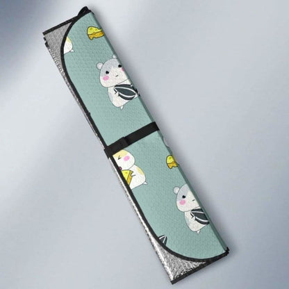 Cute Hamster Cheese Pattern Car Auto Sun Shades 085424 - YourCarButBetter