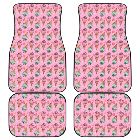 Cute Ice Cream Pattern Car Floor Mats 211703 - YourCarButBetter