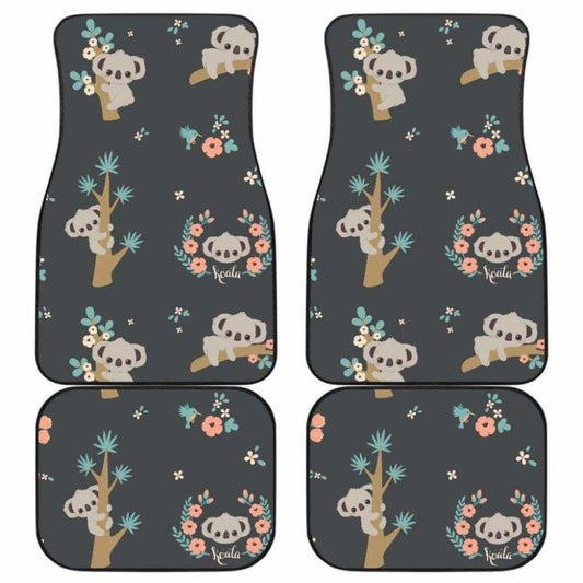 Cute Koala Pattern Front And Back Car Mats 174914 - YourCarButBetter