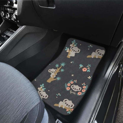 Cute Koala Pattern Front And Back Car Mats 174914 - YourCarButBetter