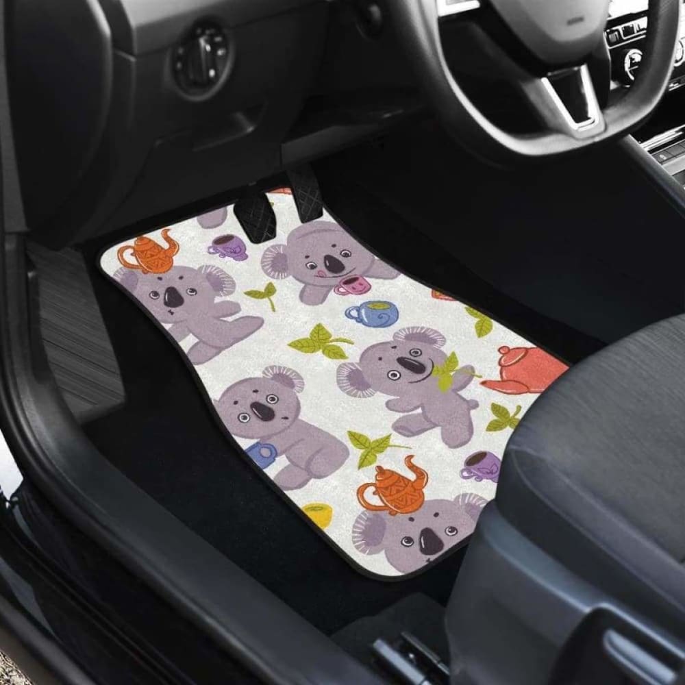 Cute Koalas Teapots Tea Front And Back Car Mats 174914 - YourCarButBetter