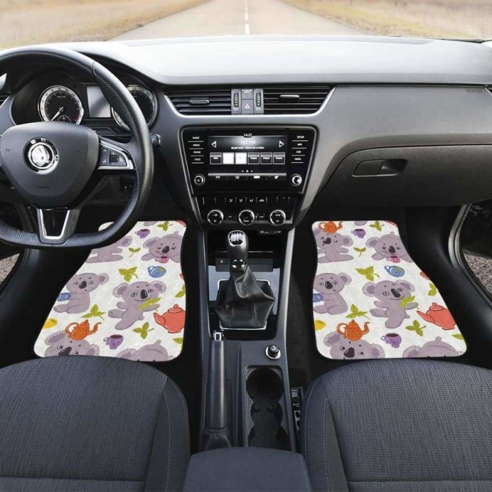 Cute Koalas Teapots Tea Front And Back Car Mats 174914 - YourCarButBetter