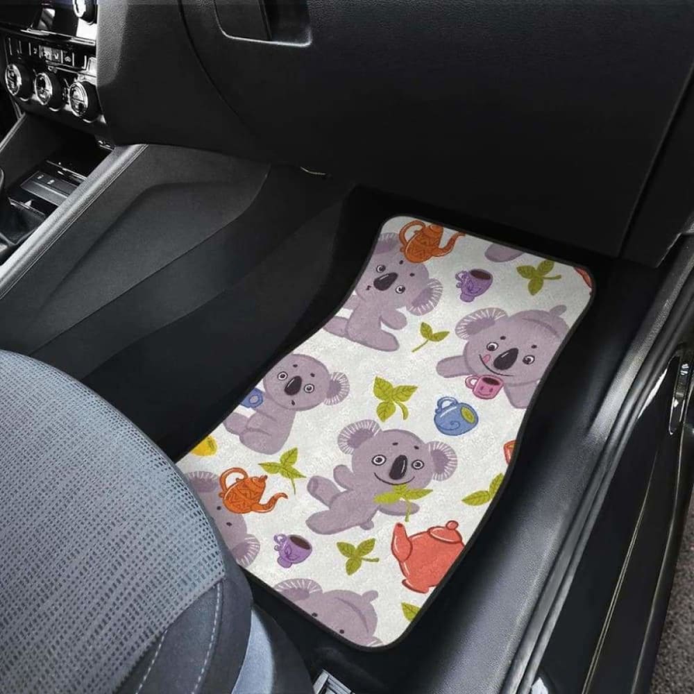 Cute Koalas Teapots Tea Front And Back Car Mats 174914 - YourCarButBetter