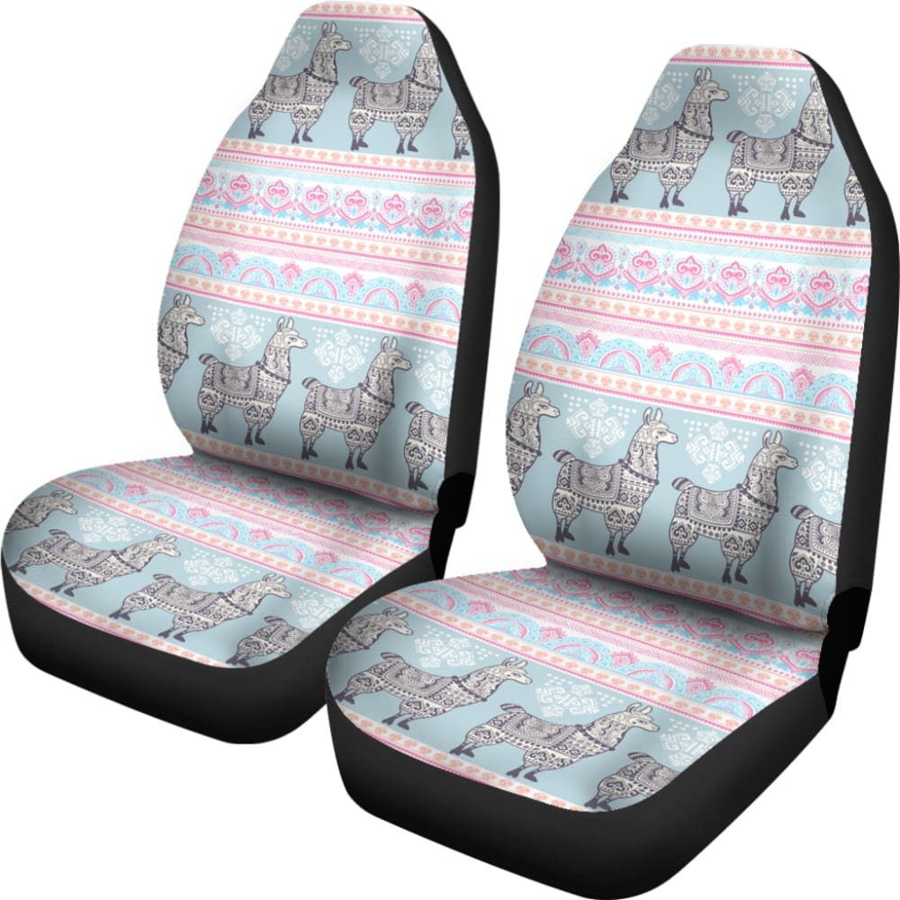 Cute Llama Boho Car Seat Covers 212403 - YourCarButBetter