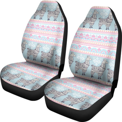 Cute Llama Boho Car Seat Covers 212403 - YourCarButBetter