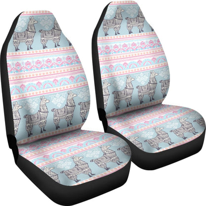 Cute Llama Boho Car Seat Covers 212403 - YourCarButBetter
