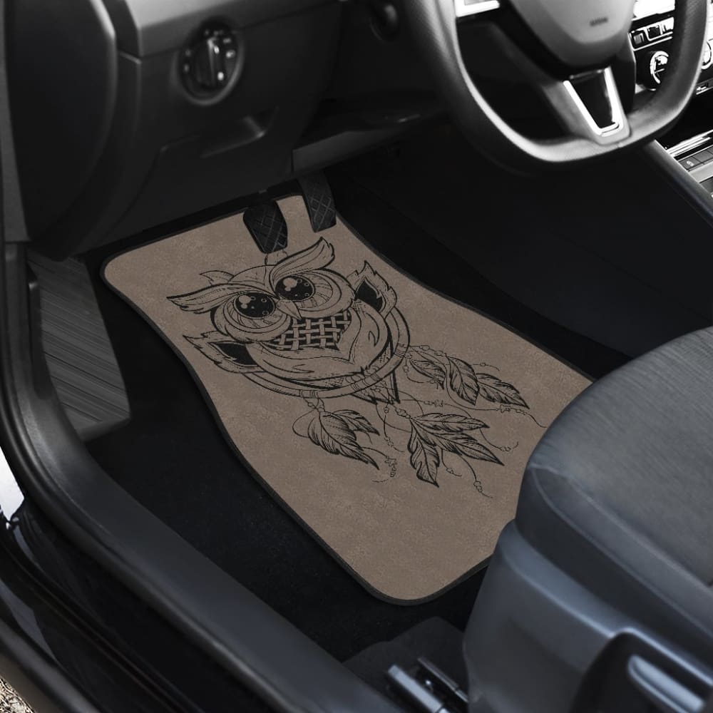 Cute Native American Owl Dreamcatcher Car Accessories Car Floor Mats 210301 - YourCarButBetter