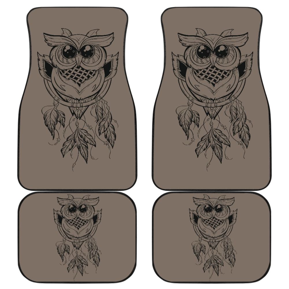 Cute Native American Owl Dreamcatcher Car Accessories Car Floor Mats 210301 - YourCarButBetter