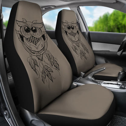 Cute Native American Owl Dreamcatcher Car Accessories Car Seat Covers 210301 - YourCarButBetter