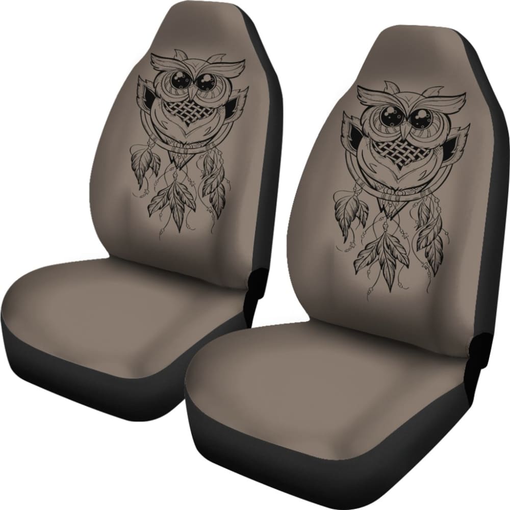 Cute Native American Owl Dreamcatcher Car Accessories Car Seat Covers 210301 - YourCarButBetter