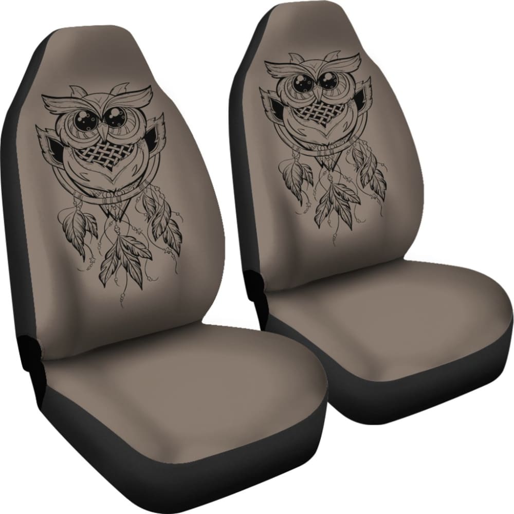Cute Native American Owl Dreamcatcher Car Accessories Car Seat Covers 210301 - YourCarButBetter