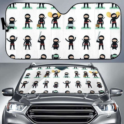 Cute Ninja Katana Sword Pattern Car Auto Sun Shades 102507 - YourCarButBetter