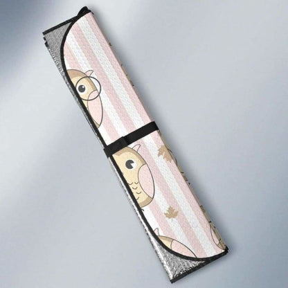Cute Owl Leaf Car Auto Sun Shades 174510 - YourCarButBetter