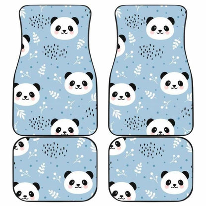 Cute Panda Pattern Front And Back Car Mats 091706