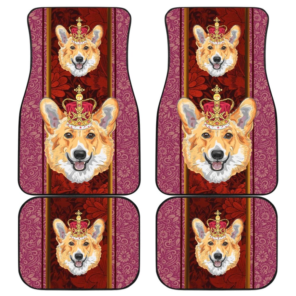 Cute Pembroke Welsh Corgi Dog Print Car Floor Mats 211205 - YourCarButBetter