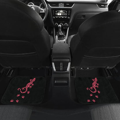 Cute Pink Lizard Paw Print Car Floor Mats 211706 - YourCarButBetter