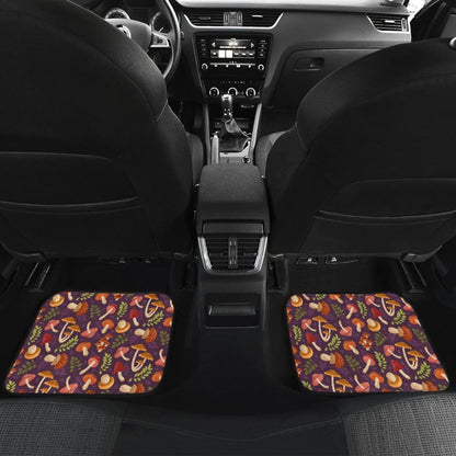 Cute Purple Mushroom Printed Car Floor Mats 211706 - YourCarButBetter