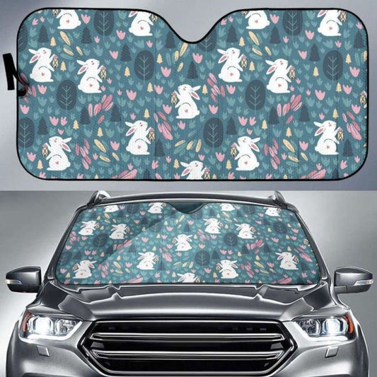 Cute Rabbit Pattern Car Auto Sun Shades 085424 - YourCarButBetter