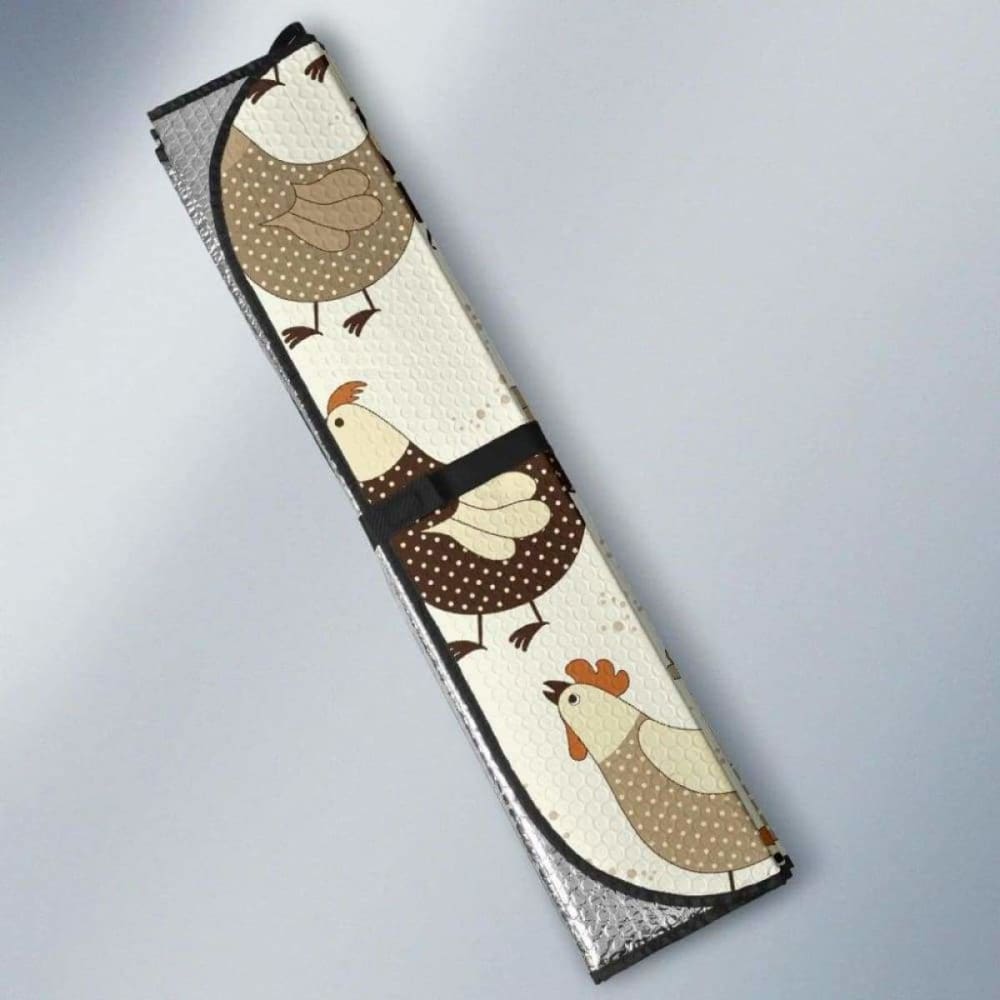 Cute Rooster Chicken Cock Car Auto Sun Shades 085424 - YourCarButBetter