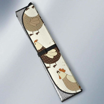 Cute Rooster Chicken Cock Car Auto Sun Shades 085424 - YourCarButBetter