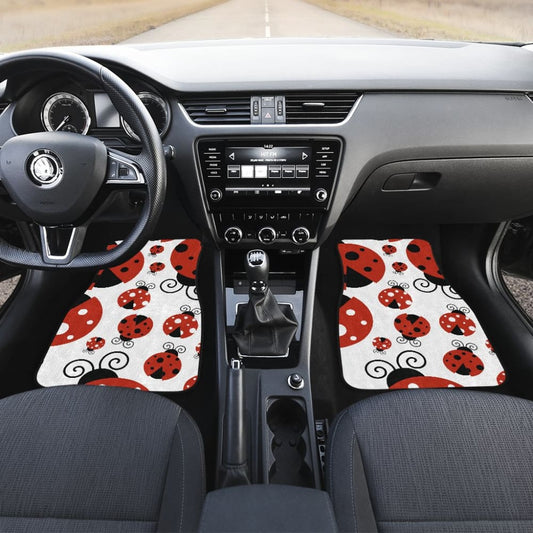 Cute Set of Ladybug Car Floor Mats 211606 - YourCarButBetter