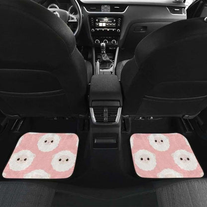 Cute Sheep Pattern Front And Back Car Mats 194013 - YourCarButBetter