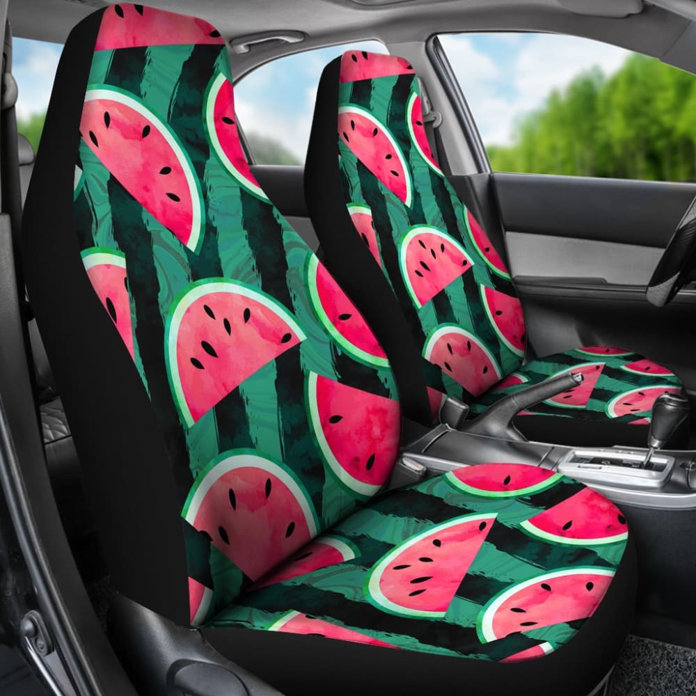Cute Watermelon Pattern Print Amazing Gift Ideas Car Seat Covers 210507 - YourCarButBetter