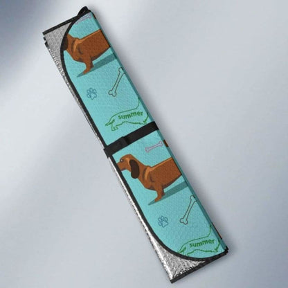 Dachshund Decorative Background Car Auto Sun Shades 172609 - YourCarButBetter