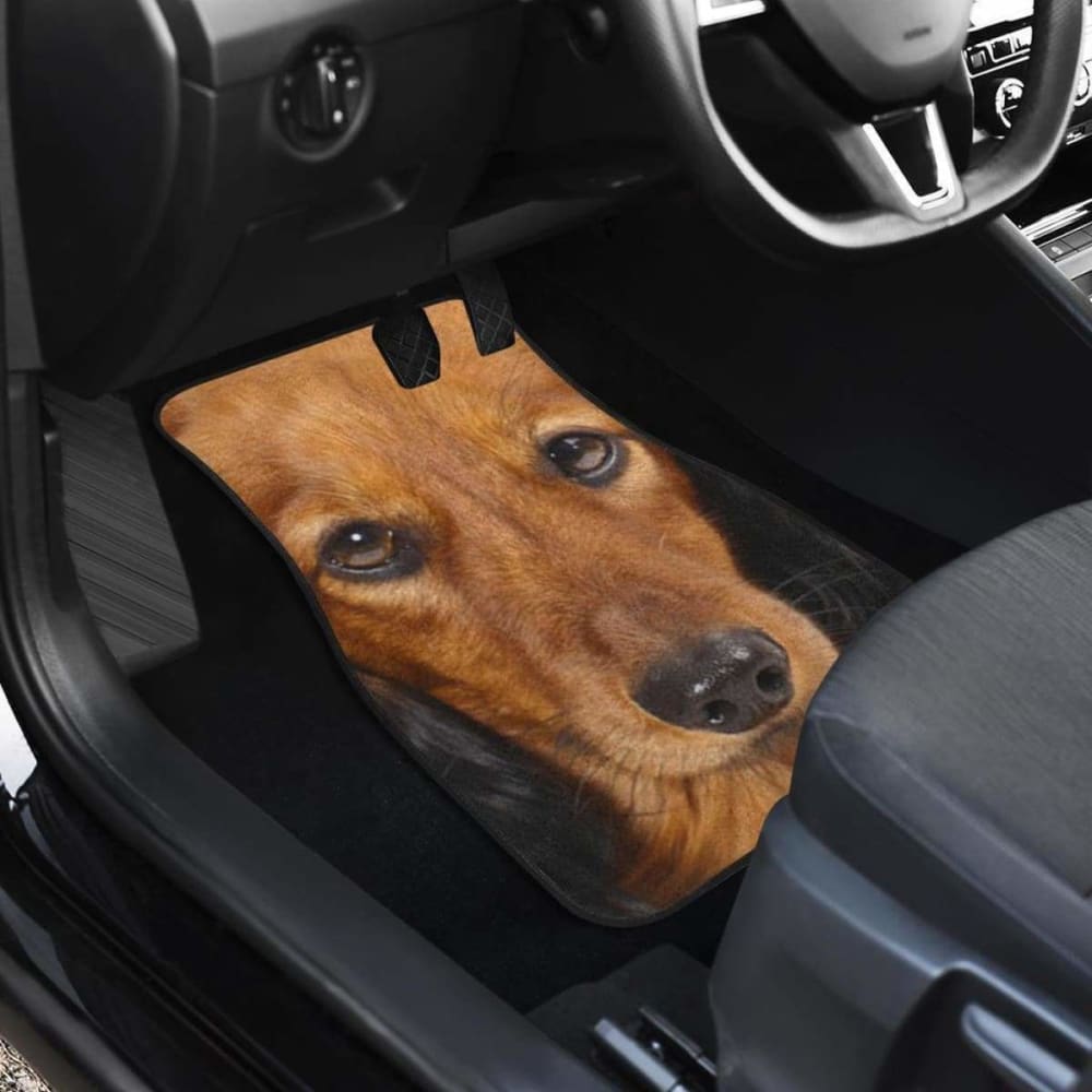 Dachshund Dog Car Floor Mats Funny Dog Face 092813 - YourCarButBetter