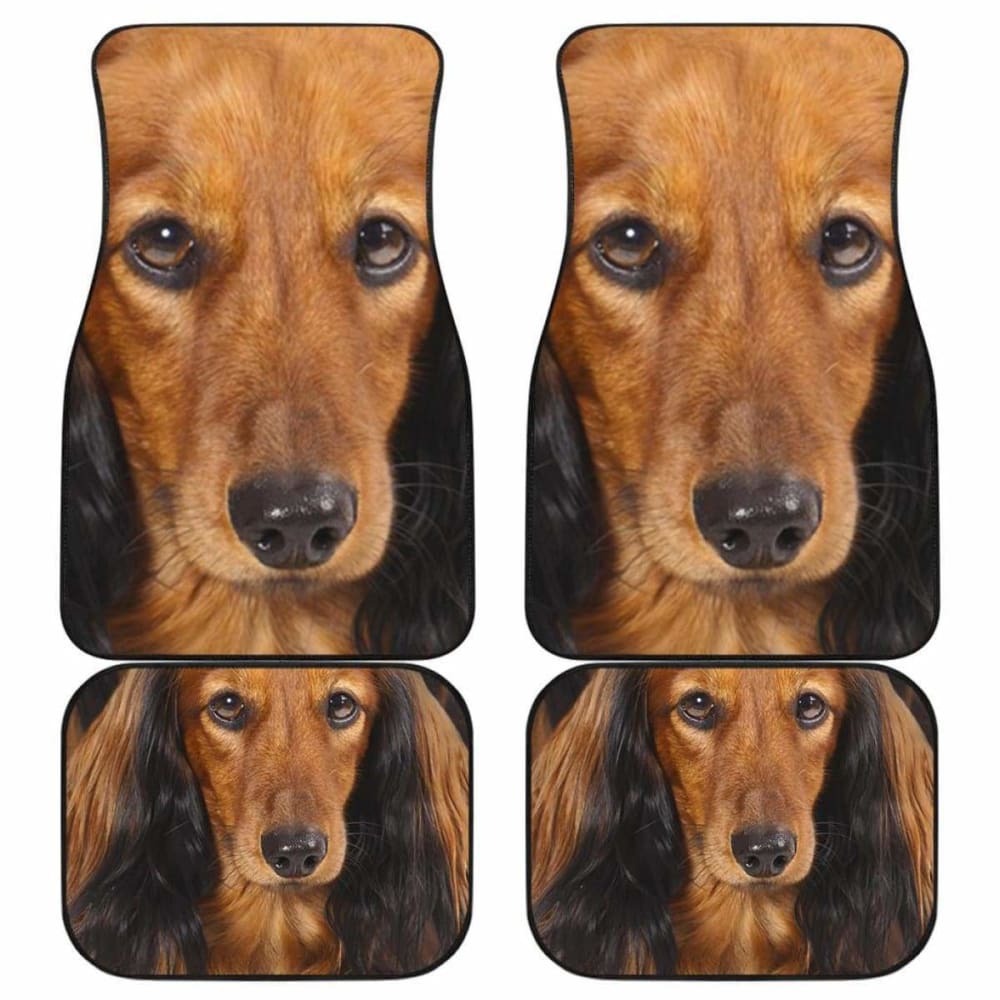 Dachshund Dog Car Floor Mats Funny Dog Face 092813 - YourCarButBetter