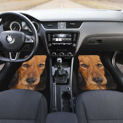 Dachshund Dog Car Floor Mats Funny Dog Face 092813 - YourCarButBetter