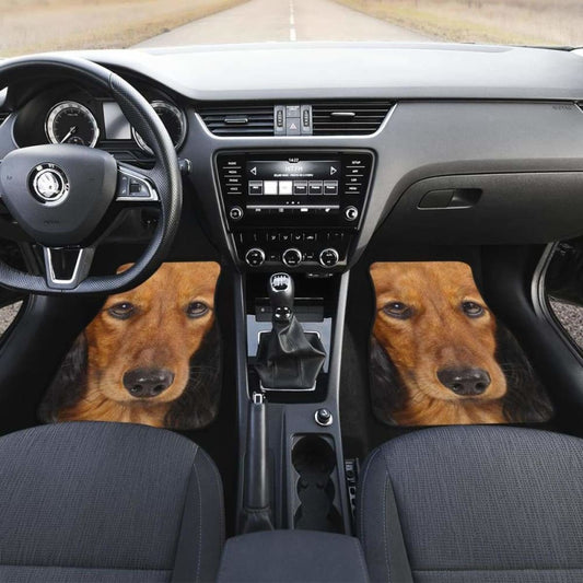 Dachshund Dog Car Floor Mats Funny Dog Face 092813 - YourCarButBetter