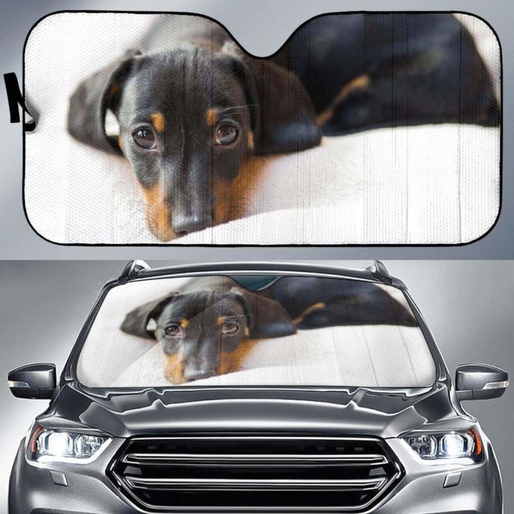 Dachshund Dog Symbol Of Germany Black Hd Car Sun Shade 172609 - YourCarButBetter