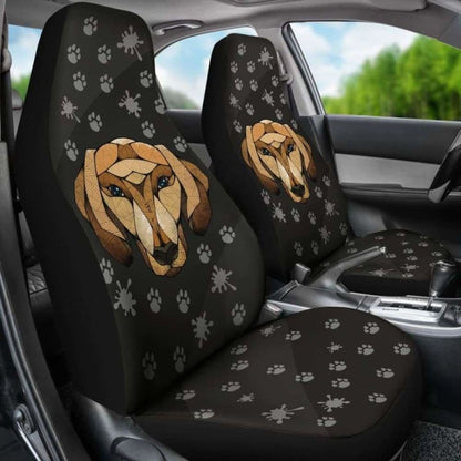 Dachshund Face Black Car Seat Covers 092813 - YourCarButBetter
