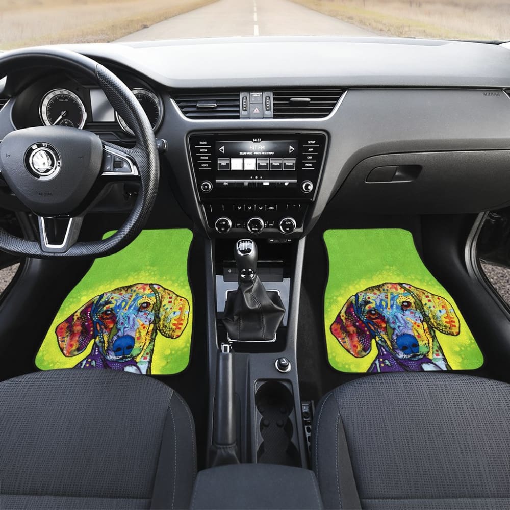 Dachshund Front And Back Car Mats 184610 - YourCarButBetter
