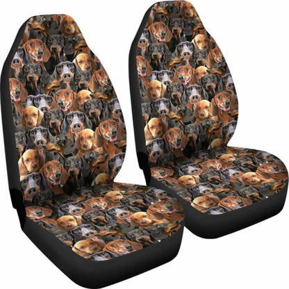 Dachshund Full Face Car Seat Covers 092813 - YourCarButBetter