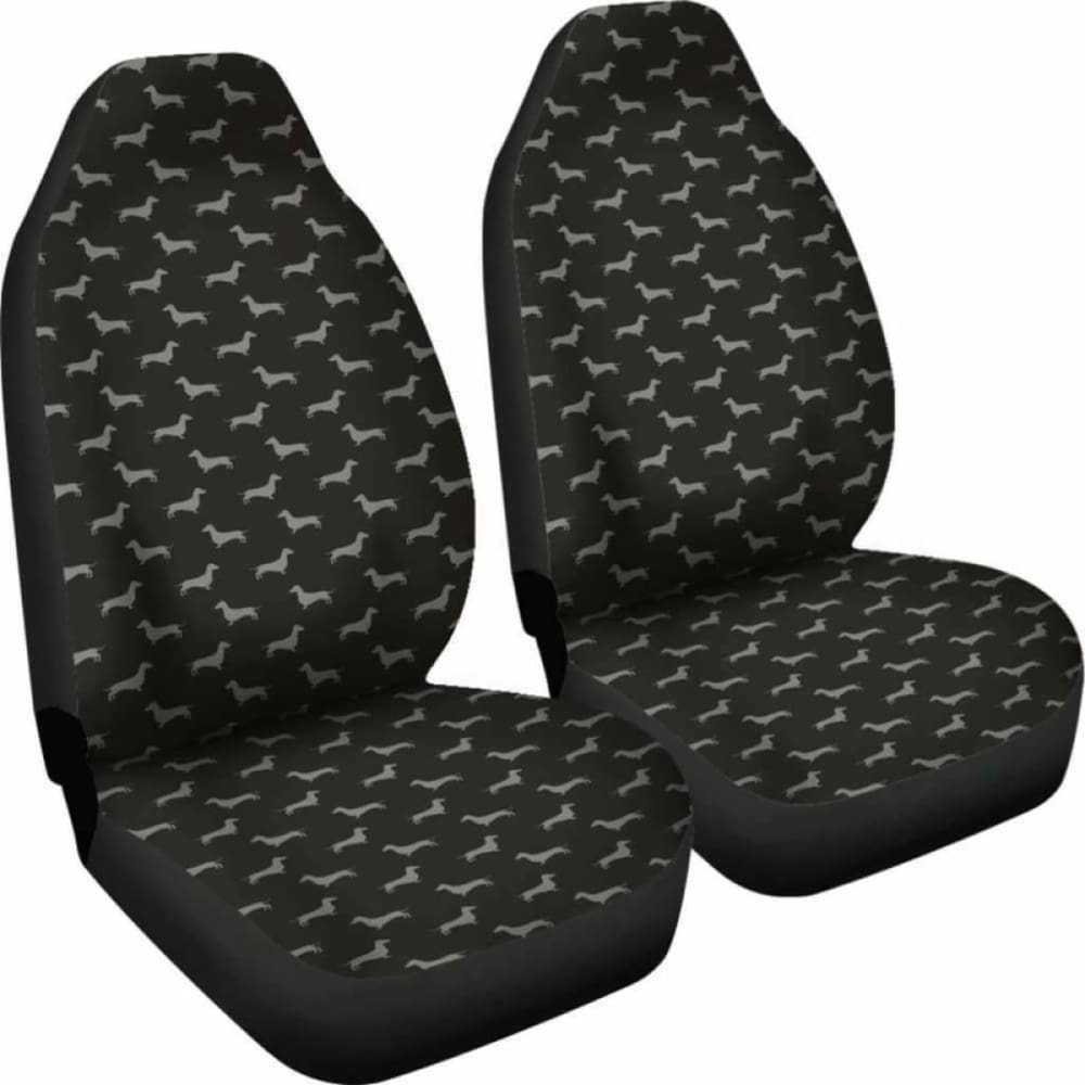 Dachshund Pattern Black Car Seat Covers Awesome 092813 - YourCarButBetter