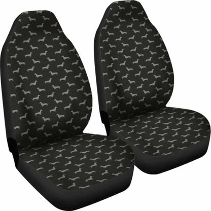Dachshund Pattern Black Car Seat Covers Awesome 092813 - YourCarButBetter