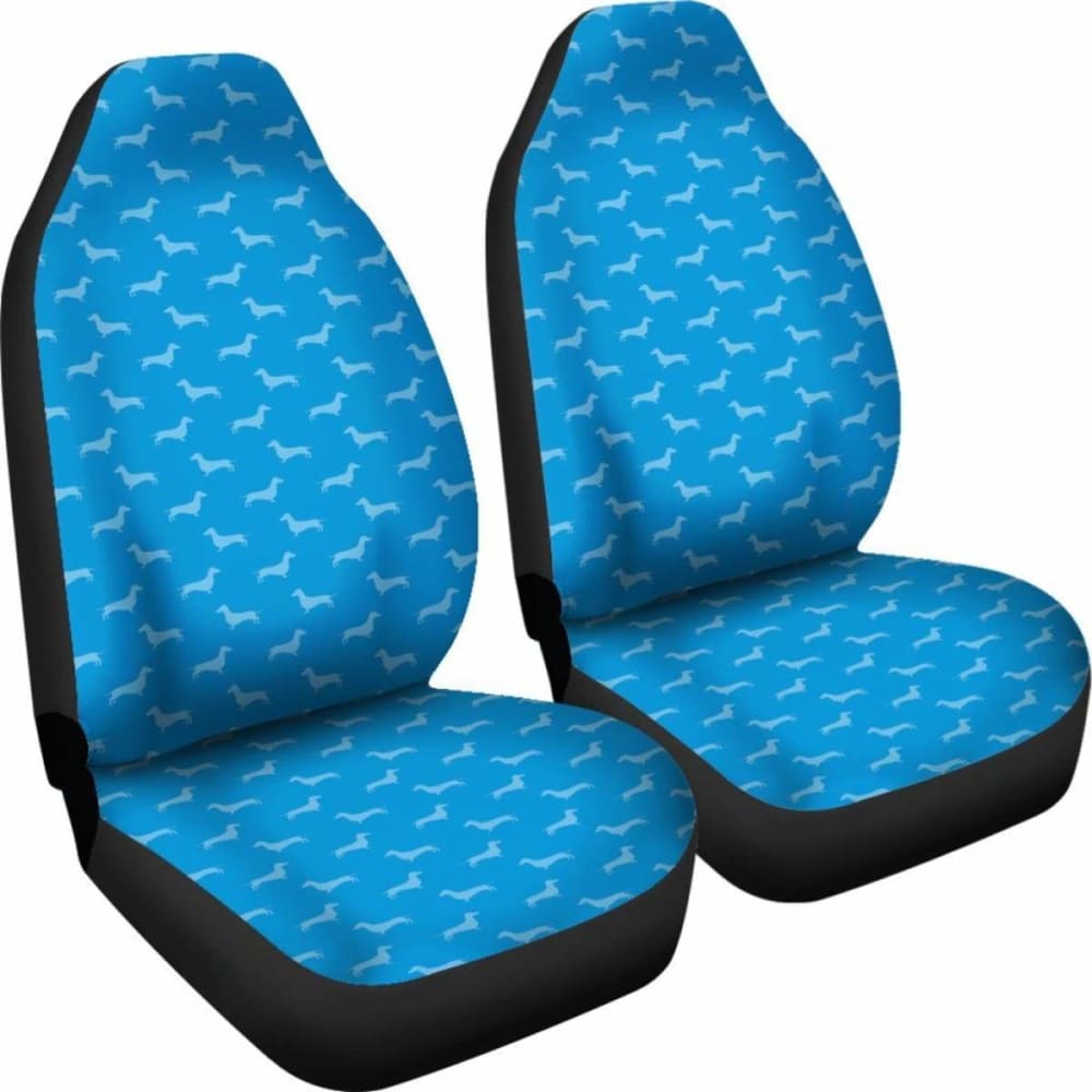 Dachshund Pattern Blue Car Seat Covers Bestselling 092813 - YourCarButBetter