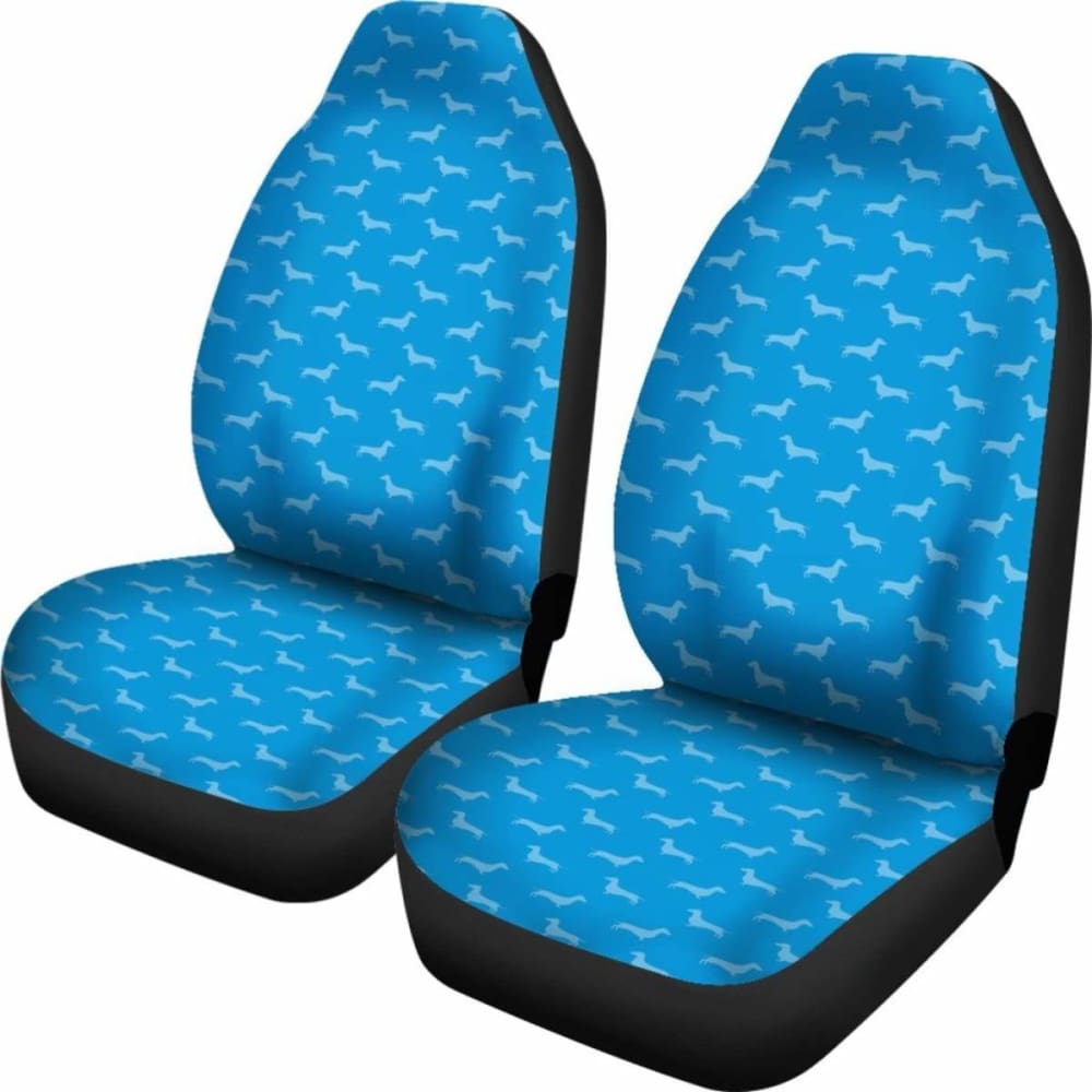 Dachshund Pattern Blue Car Seat Covers Bestselling 092813 - YourCarButBetter