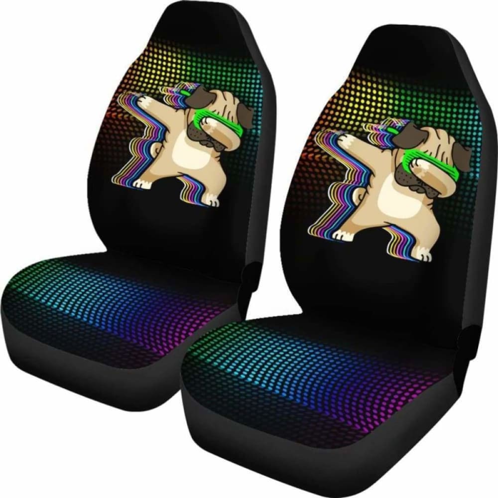 Dancing Pug Car Seat Covers 102918 - YourCarButBetter
